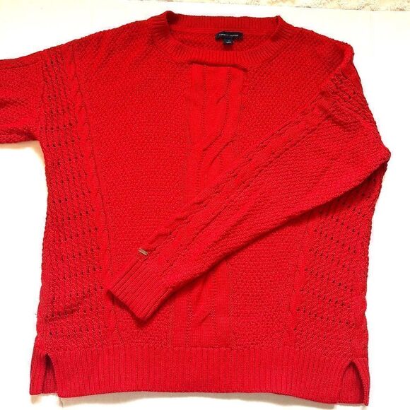 Tommy Hilgiger 100% cotton red cable knit sweater - M - Picture 9 of 9